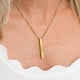 Bar ketting met naam - Goud