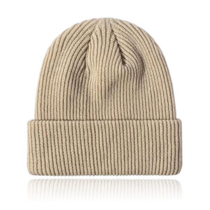 Dames Muts Beanie geribbeld - Khaki
