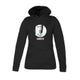 Hoodie voor dames bedrukken - Zwart - L
