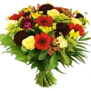 Bloemen boeket Geel - rood