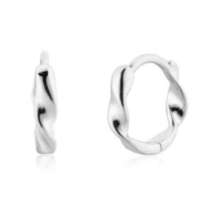 Elenza 925 Zilver Golvende Oorringen