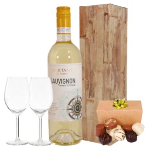 Witte wijn wijnglazen 150 gram bonbons