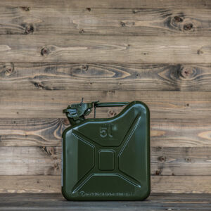Stalen Jerrycan 5L - Groen - Hoogwaardig staal - Decoratief Item - Origineel Cadeau