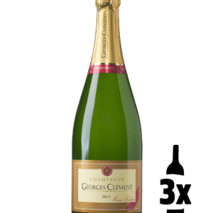 3 flessen Georges Clément Champagne Brut Probeerpakket