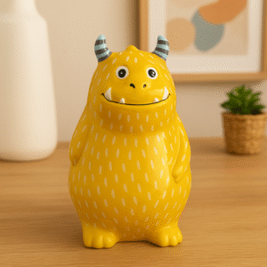 Gele Monster Spaarpot van Keramiek