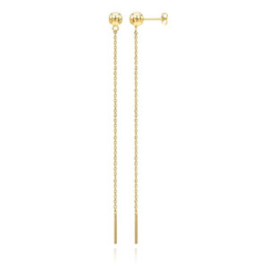 Goudkleurige Ketting Oorbellen Dames van Edelstaal - 100mm