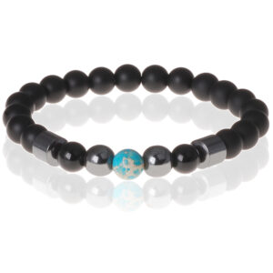 Heren kralen armband Lucky Stone Turquoise