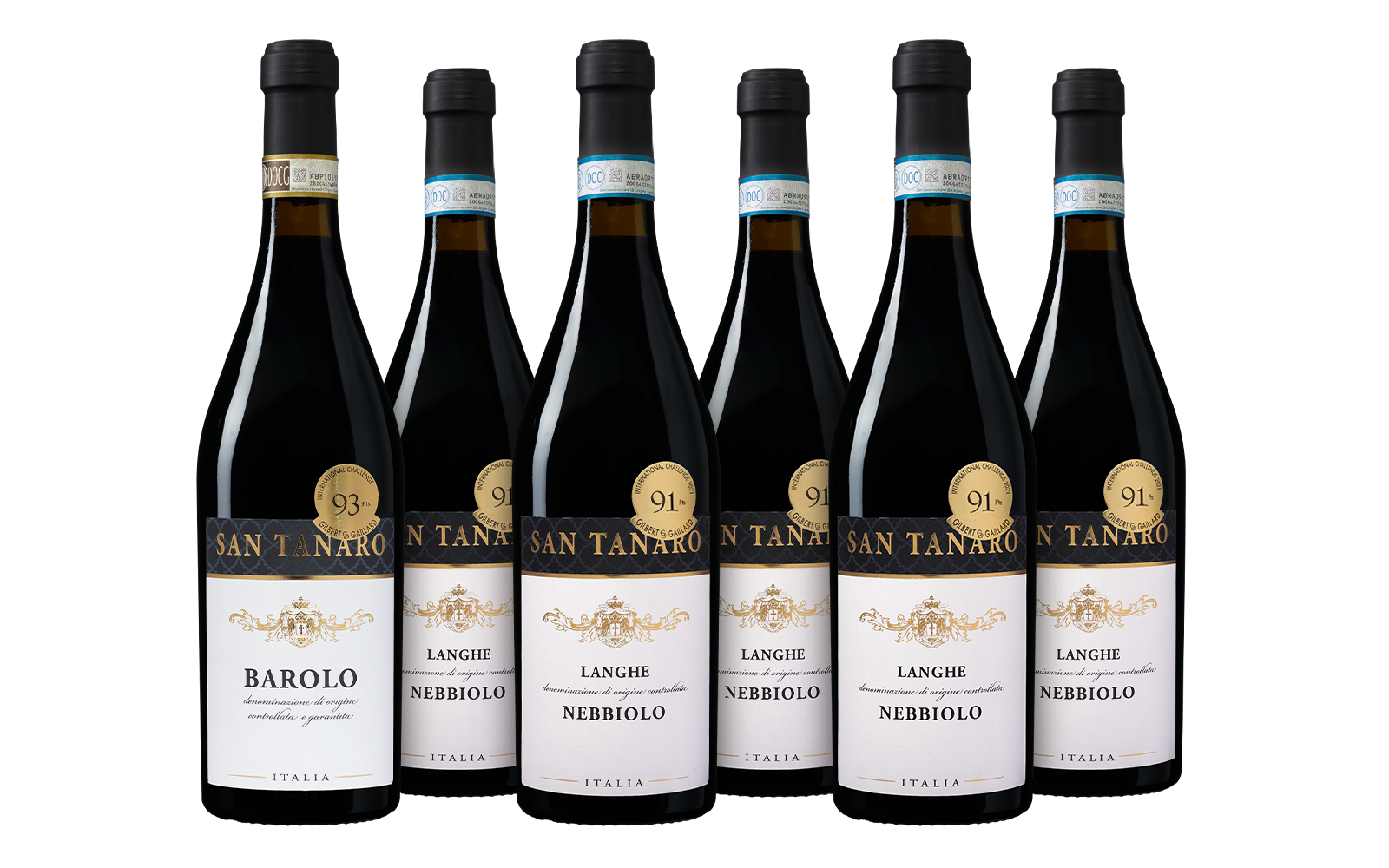 San Tanaro Mixpakket (5 x Nebbiolo & 1 x Barolo) 1 San Tanaro Mixpakket (5 x Nebbiolo & 1 x Barolo)