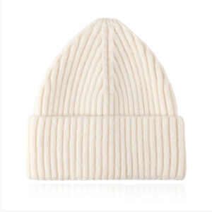 Korte Beanie Muts - Creme