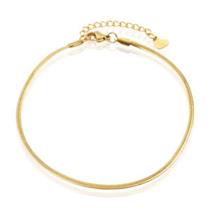 LGT JWLS Enkelband Herringbone Goudkleurig - 2mm