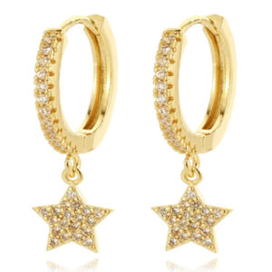 LGT JWLS Oorringen met Ster Hanger - Star Goudkleurig