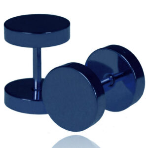 LGT Jewels Stud oorbellen blauw 6mm