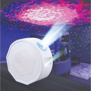 Galaxy projector met sterren, maan en noorderlicht