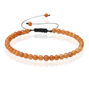 Memphis No.1 Armband - 4mm Orange Aventurine
