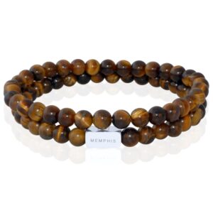 Memphis DUO Kralenarmbanden set "Tiger King"-19cm