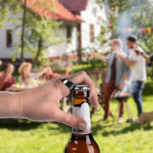 Metalen ring met flessenopener - Bier Opener Ring