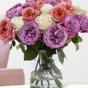 Mix boeket paars-roze-wit | Rozen uit Ecuador