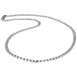 Stalen heren ketting LGT JWLS Gourmet schakel 5mm - 55cm