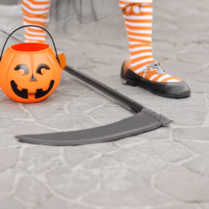 Zwarte Zeis 100x34 cm - Halloween Accessoire