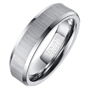 Wolfraam heren ring Geborstels Mat 6mm-18mm